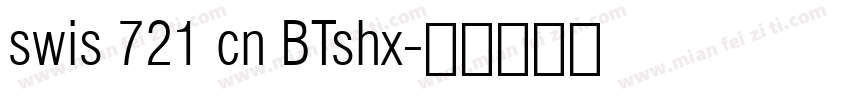 swis 721 cn BTshx字体转换
